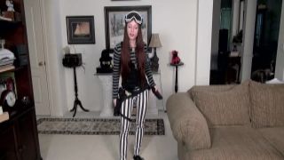 WeAreHairy - Evane Nordstern - Striped Outfit Black Mas