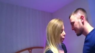 Blue-Eyed Blonde Gets Cum On Her Face