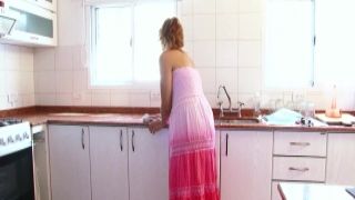 WeAreHairy - Olivia - Pink Dress Brown Counter