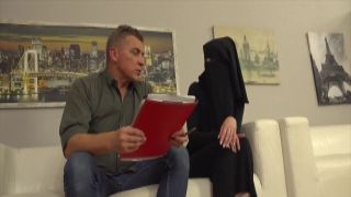 Sexy bitch in niqab gets fucked hard