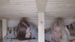 Mischievous teens fuck by their stepbro